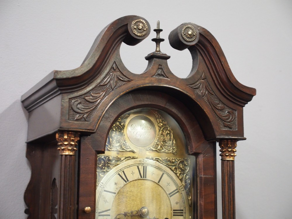 George III Style Mahogany Grandmother Clock by D.E. Norrie, Leith View V