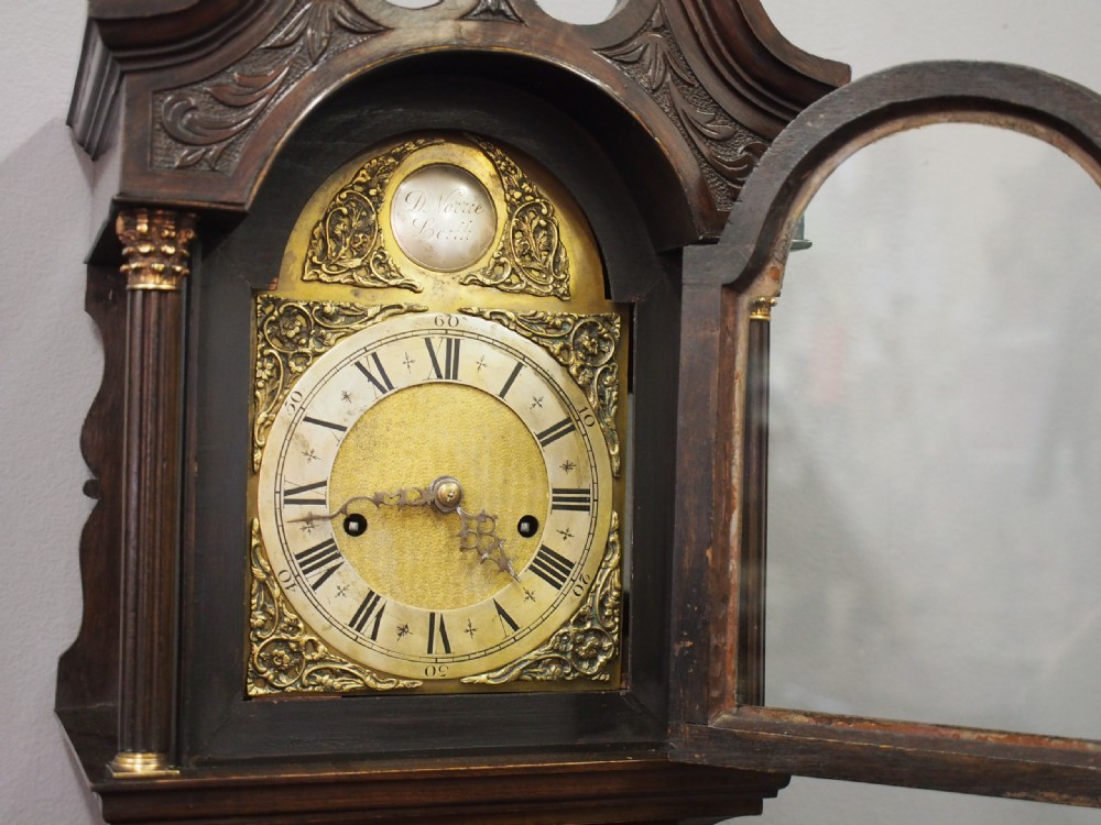 George III Style Mahogany Grandmother Clock by D.E. Norrie, Leith View IX