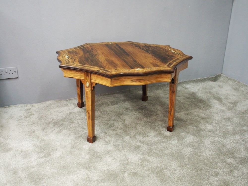 Rosewood Coffee Table by James Schoolbred and Co, London View II