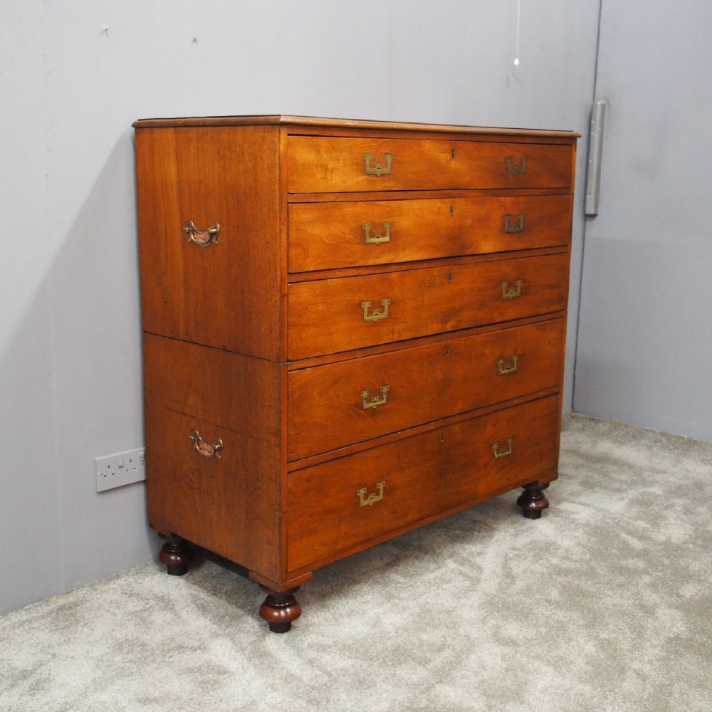 Victorian Mahogany Military Chest of Drawers