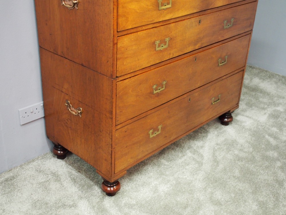 Victorian Mahogany Military Chest of Drawers View III