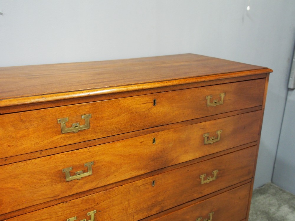 Victorian Mahogany Military Chest of Drawers View VI