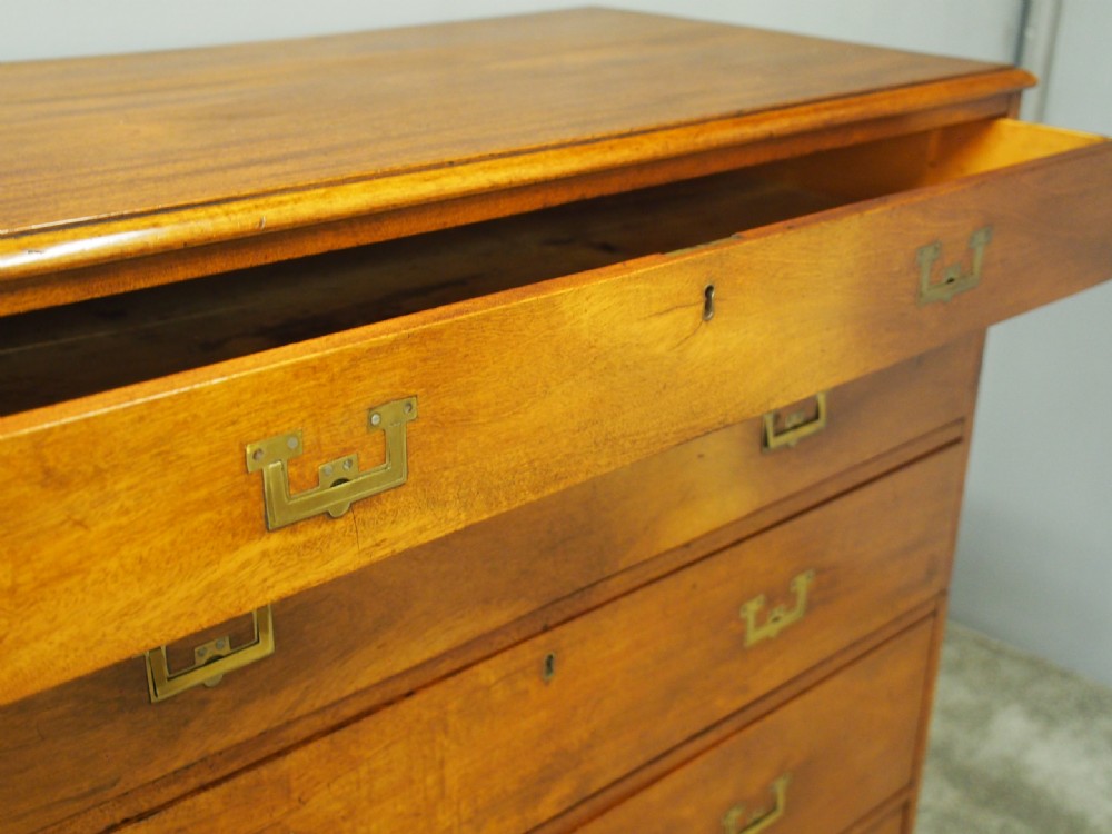 Victorian Mahogany Military Chest of Drawers View VIII