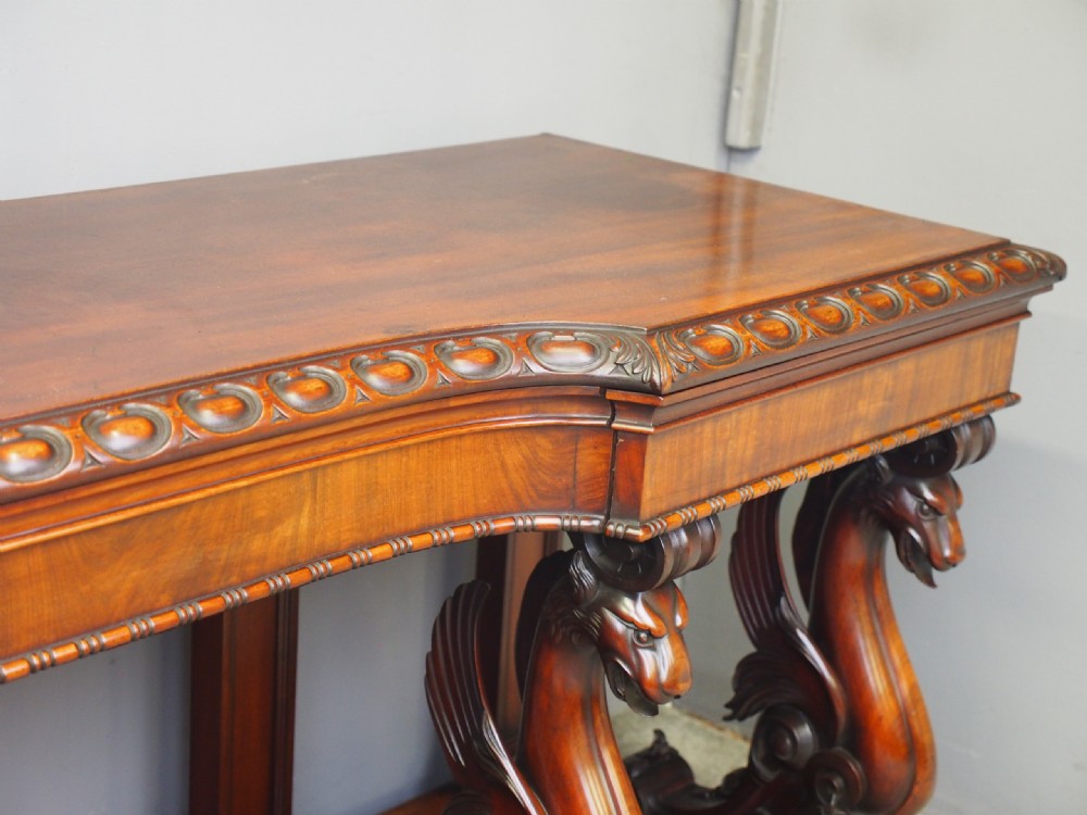 William IV Mahogany Serving Table in the manner of William and Gibton of Dublin View VI