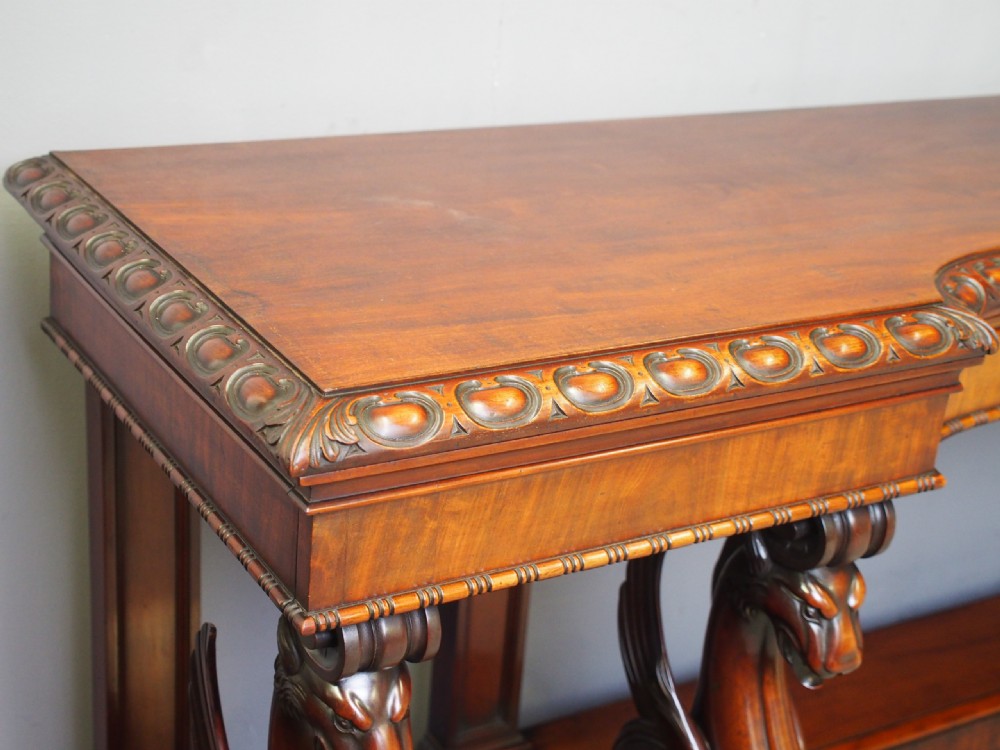 William IV Mahogany Serving Table in the manner of William and Gibton of Dublin View VII
