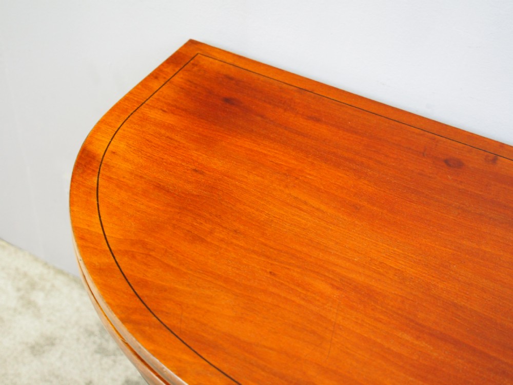 Scottish Mahogany D Shaped Card Table View VII