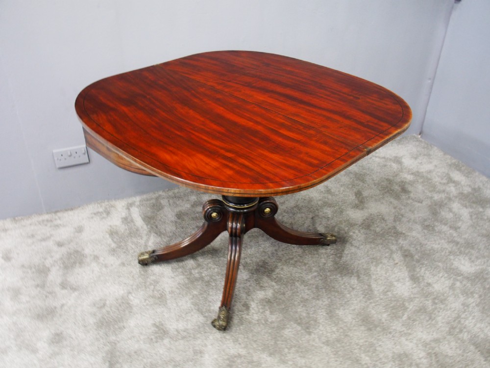 Scottish Mahogany D Shaped Card Table View XIII