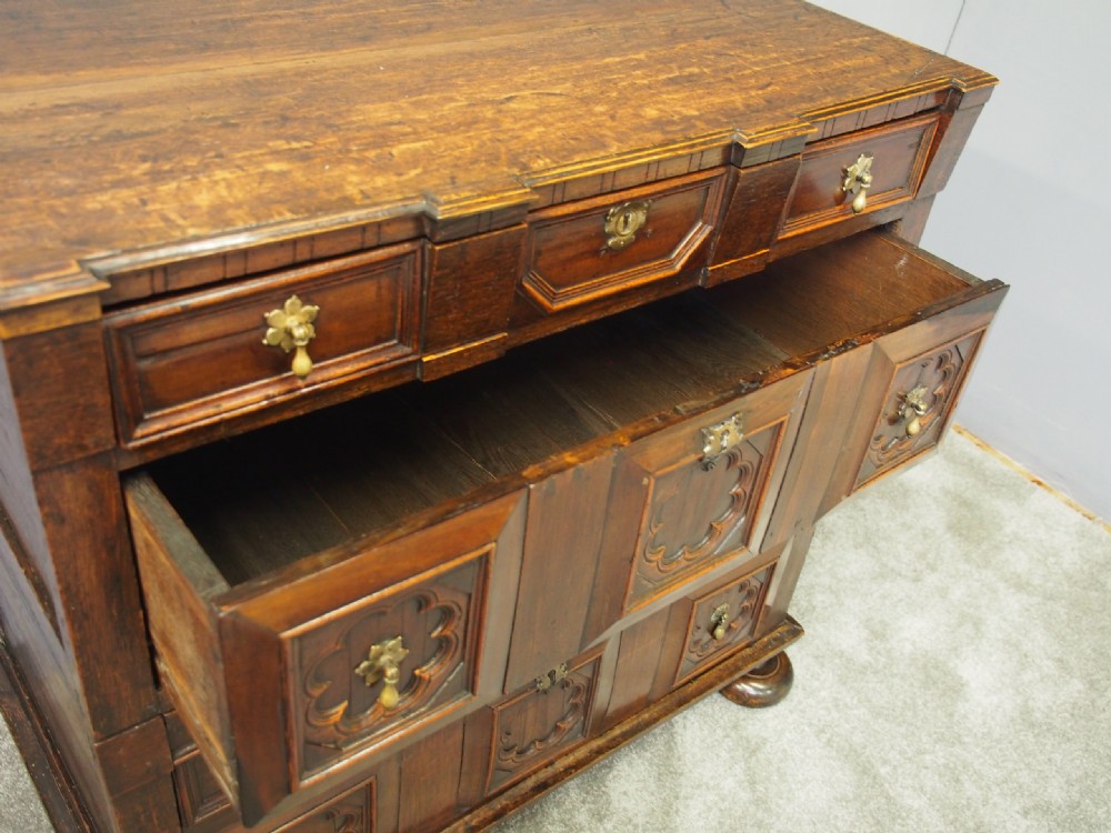 17th Century Two Part Oak Chest of Drawers View X
