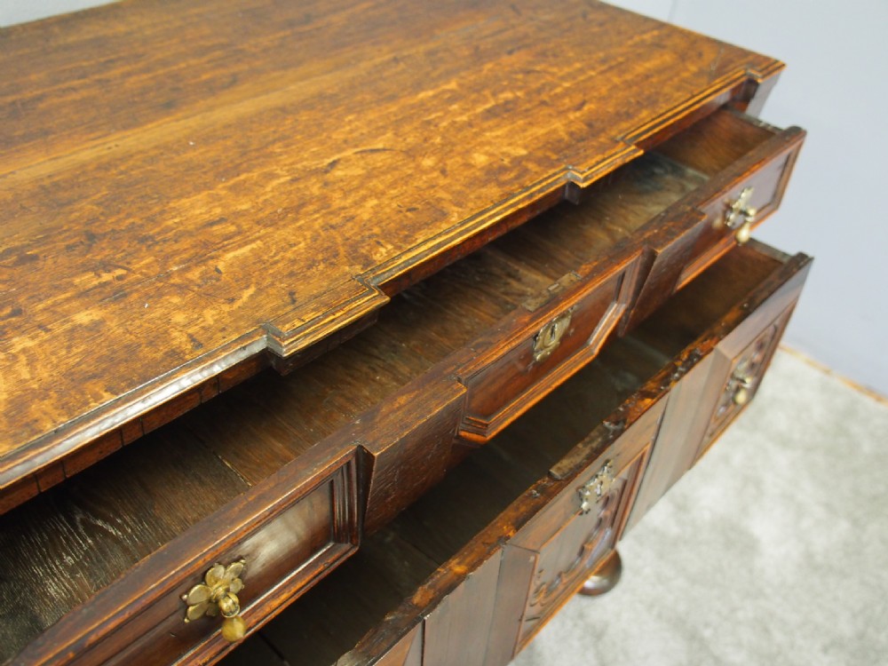 17th Century Two Part Oak Chest of Drawers View XI