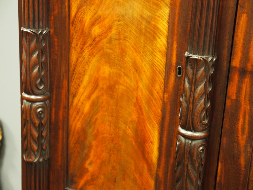 William IV Scottish Mahogany 4 Door Wardrobe View X