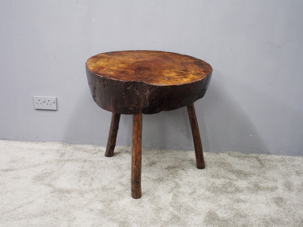 Rustic Elm Side Table View II