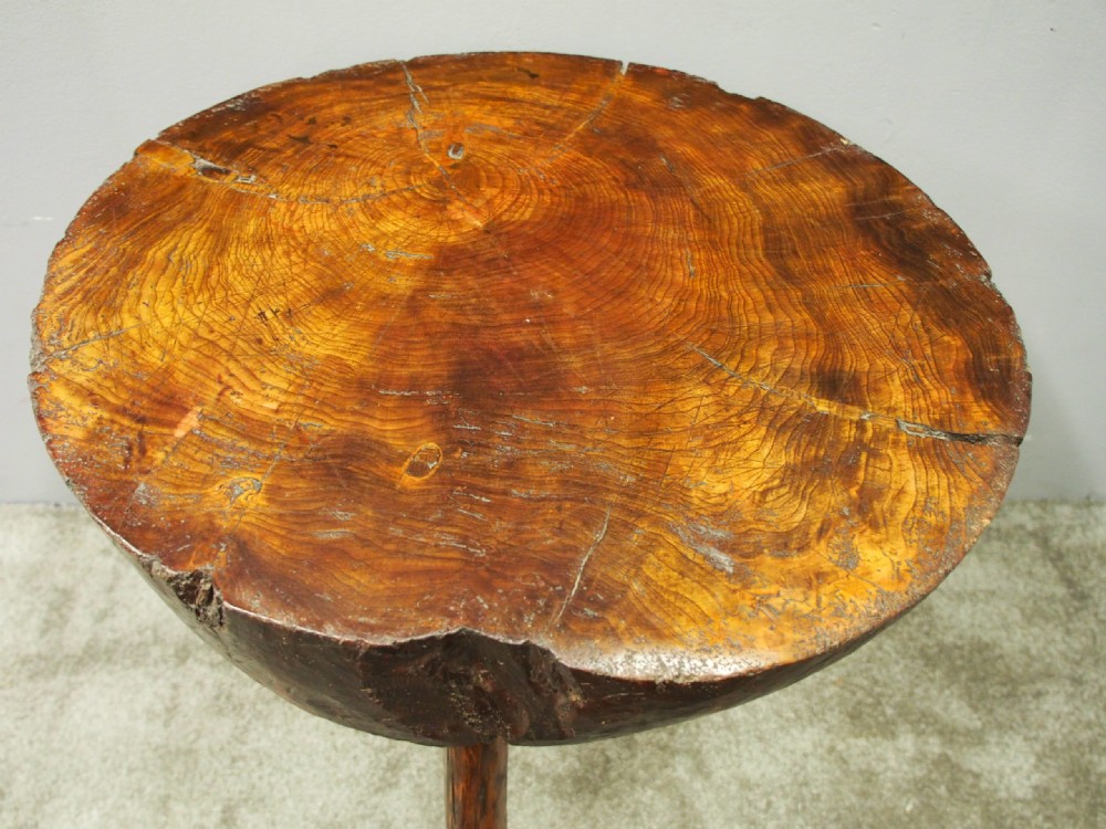 Rustic Elm Side Table View V