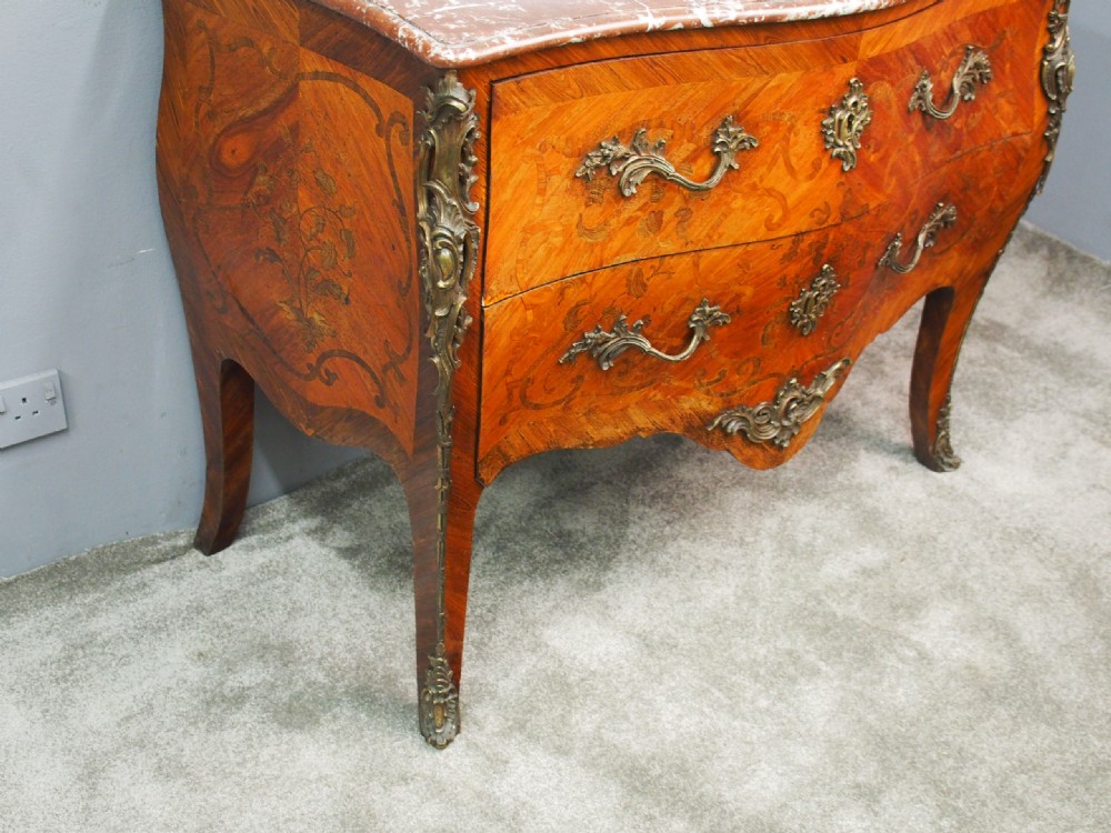 French Marquetry Kingwood Commode View III