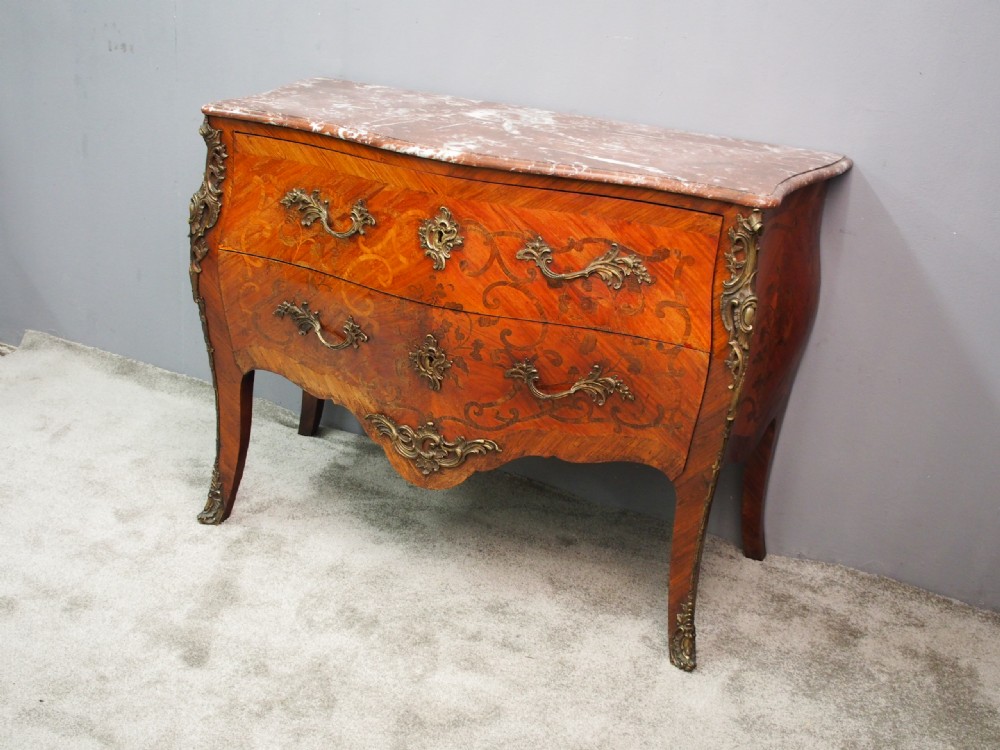 French Marquetry Kingwood Commode View IV