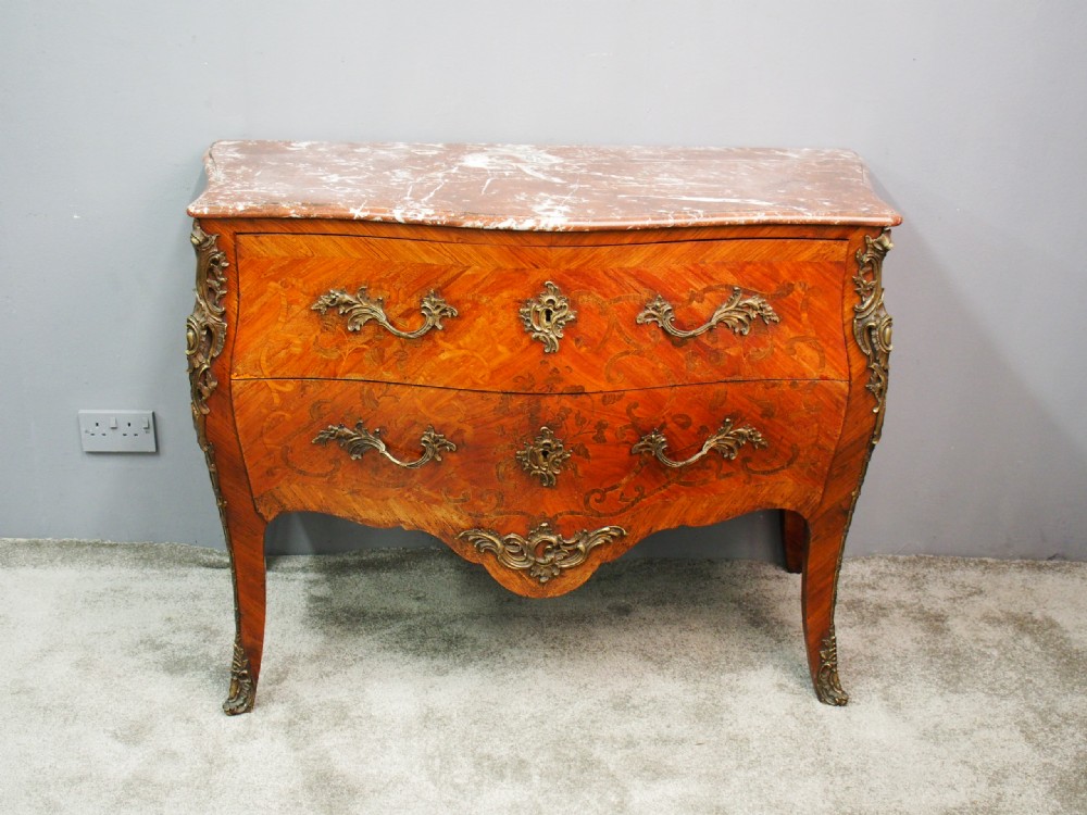 French Marquetry Kingwood Commode View V