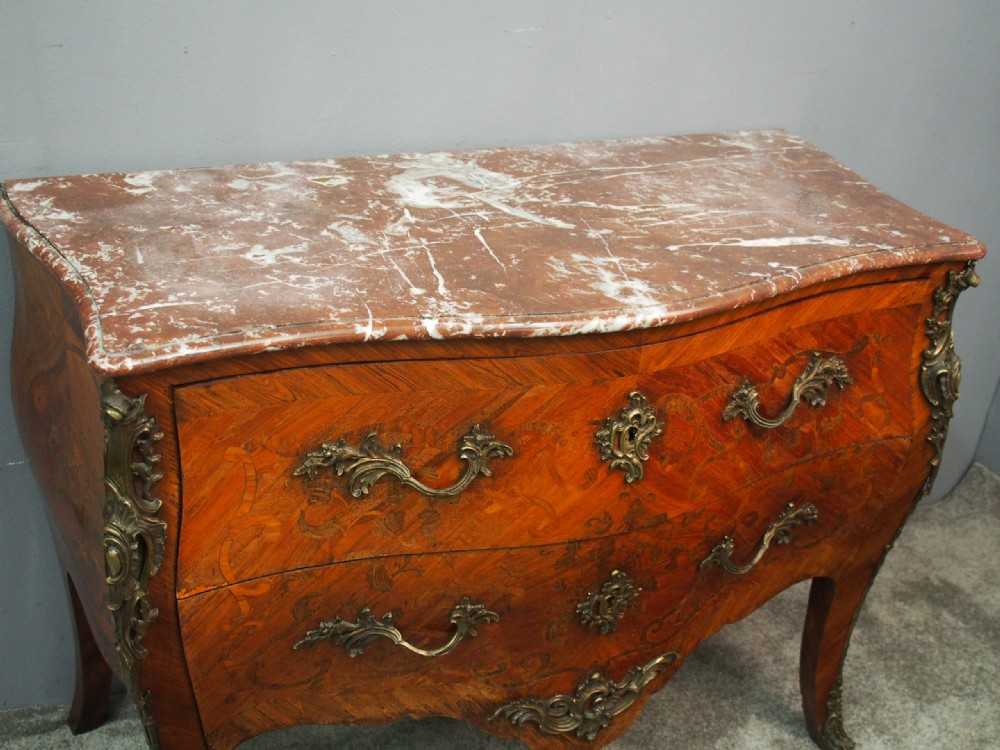 French Marquetry Kingwood Commode View VI