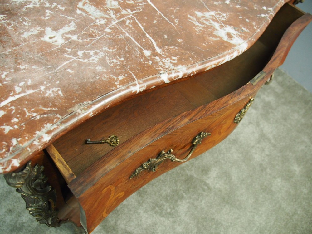 French Marquetry Kingwood Commode View X