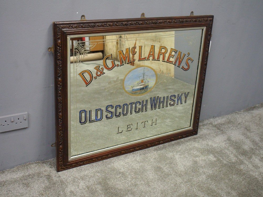 D&G McLarens of Leith Whisky Advertising Mirror View II