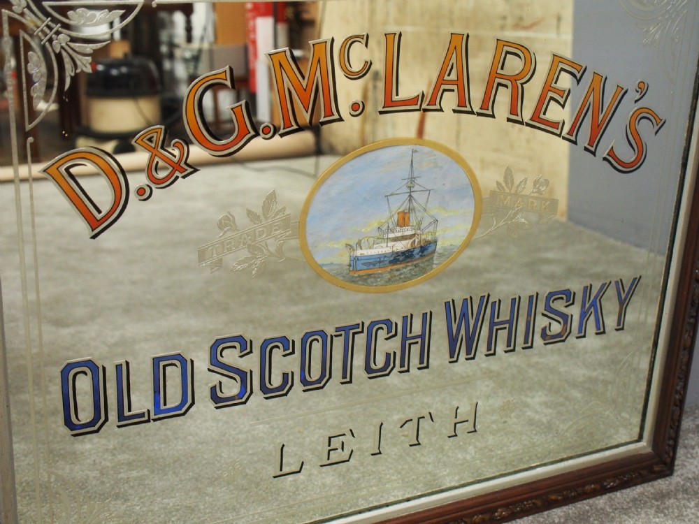 D&G McLarens of Leith Whisky Advertising Mirror View IV