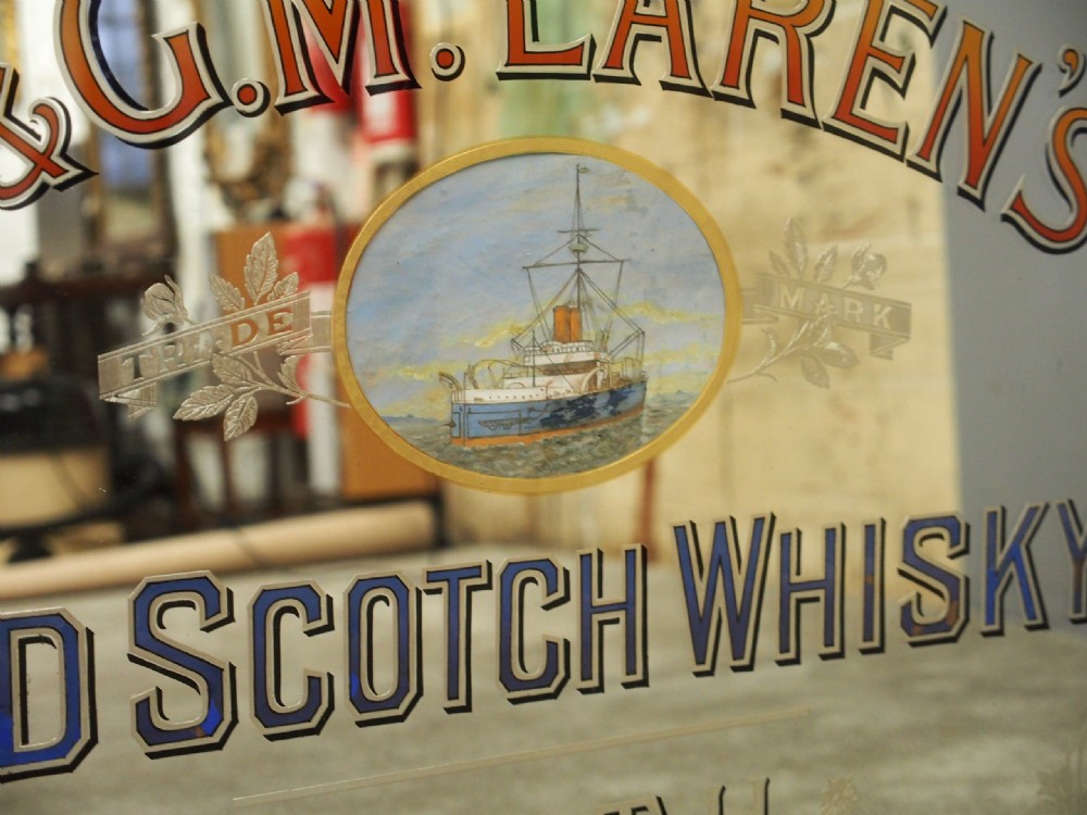 D&G McLarens of Leith Whisky Advertising Mirror View VI
