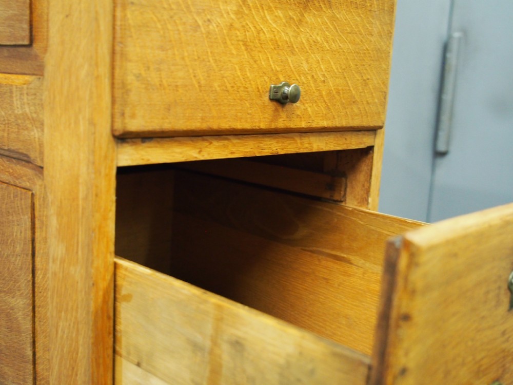 Oak Four Drawer Filing Cabinet View X