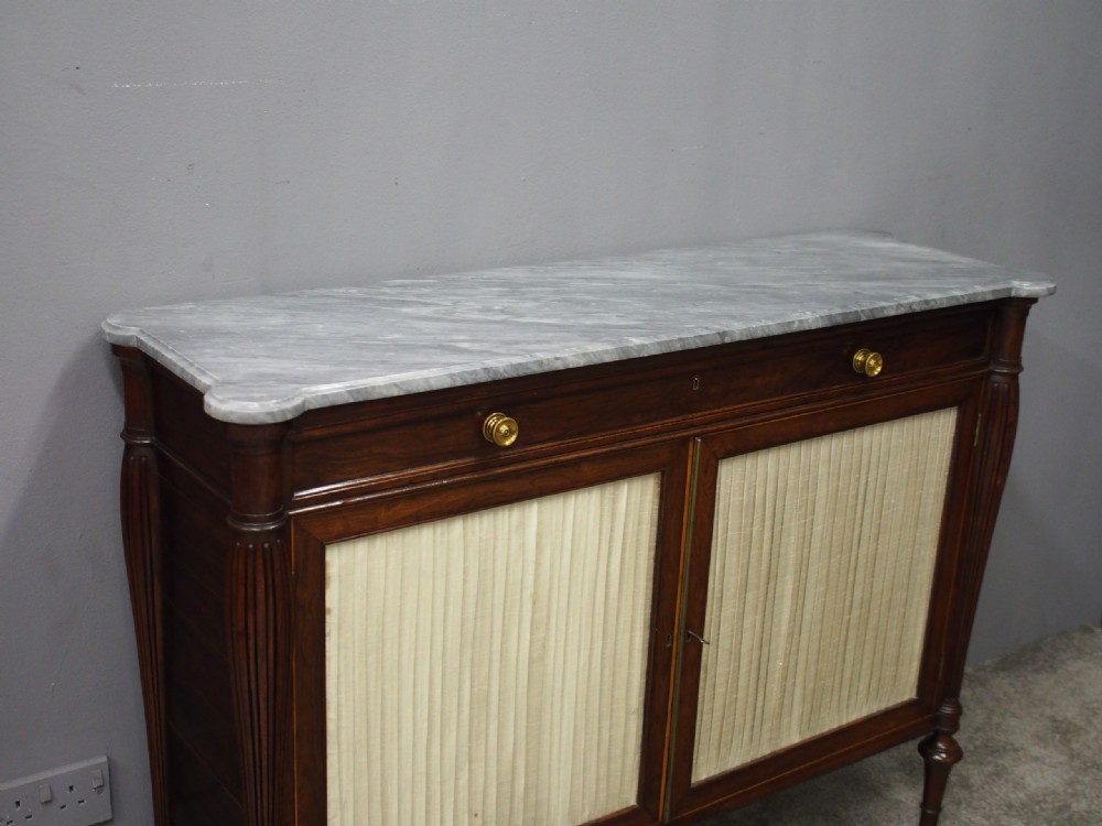 Regency Rosewood and Marble Side Cabinet View III