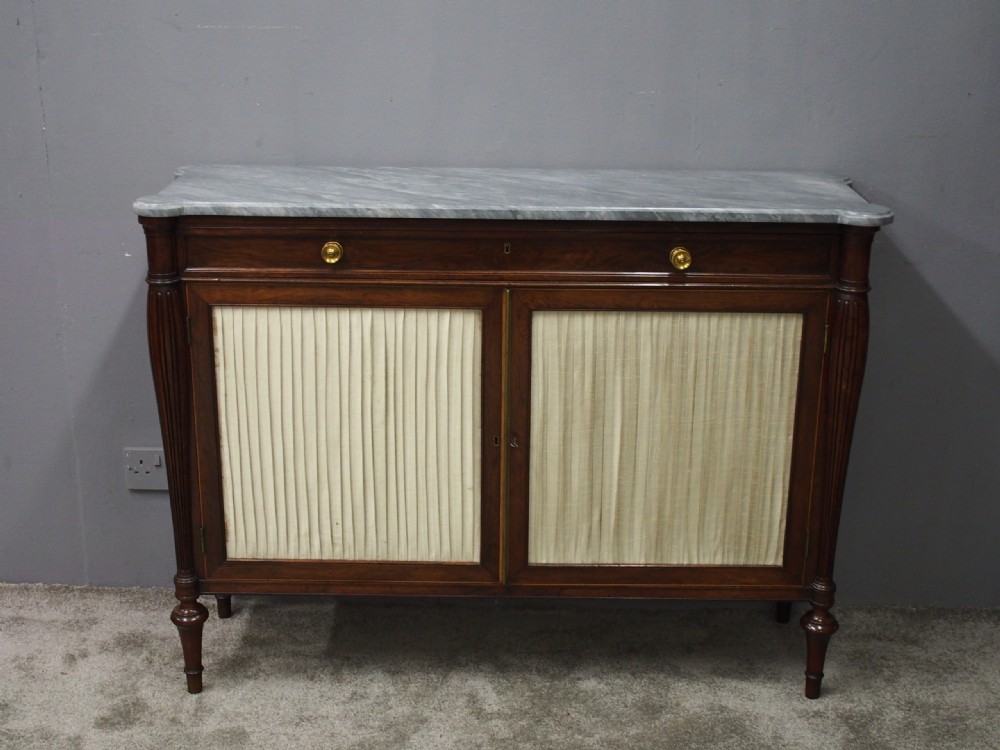 Regency Rosewood and Marble Side Cabinet View IV