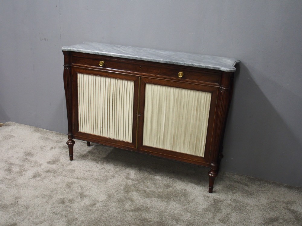 Regency Rosewood and Marble Side Cabinet View V