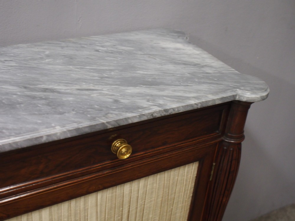Regency Rosewood and Marble Side Cabinet View VII