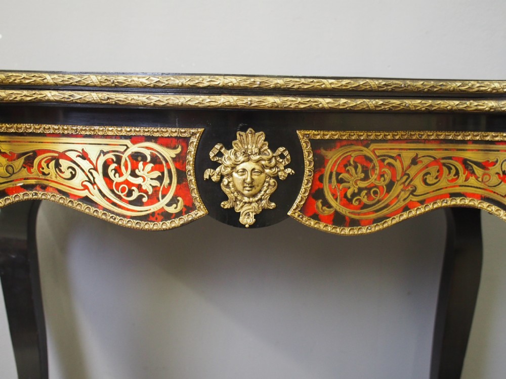 French Boulle Serpentine Front Games Table View X