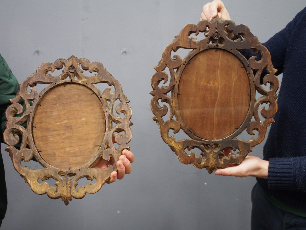 Pair of Victorian Carved Giltwood Mirrors View XII