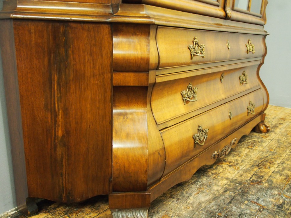 Dutch Victorian Walnut Display Cabinet View VIII