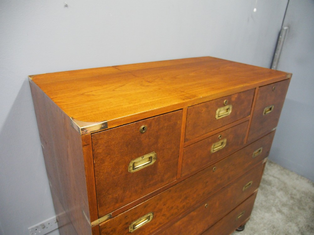 Teak Brass Bound Military Chest View III