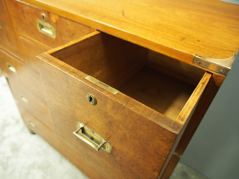 Teak Brass Bound Military Chest View VIII