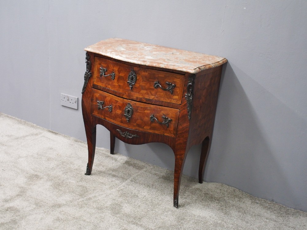 Small French Marble Top Commode View III
