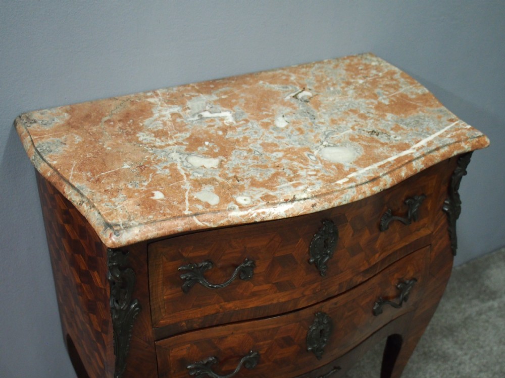 Small French Marble Top Commode View IV