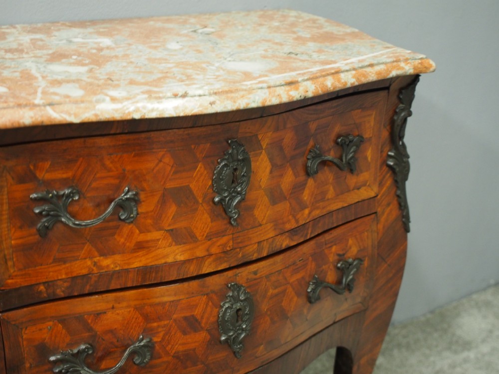 Small French Marble Top Commode View VI