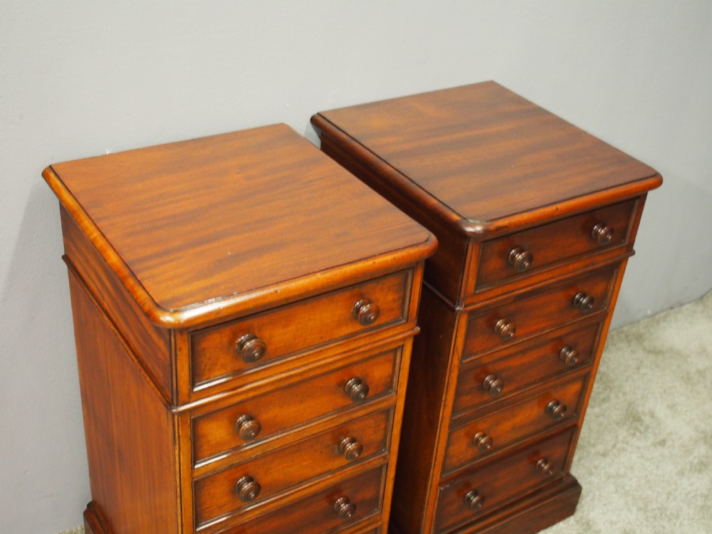 Pair of Victorian Mahogany Bedsides or Lockers View V