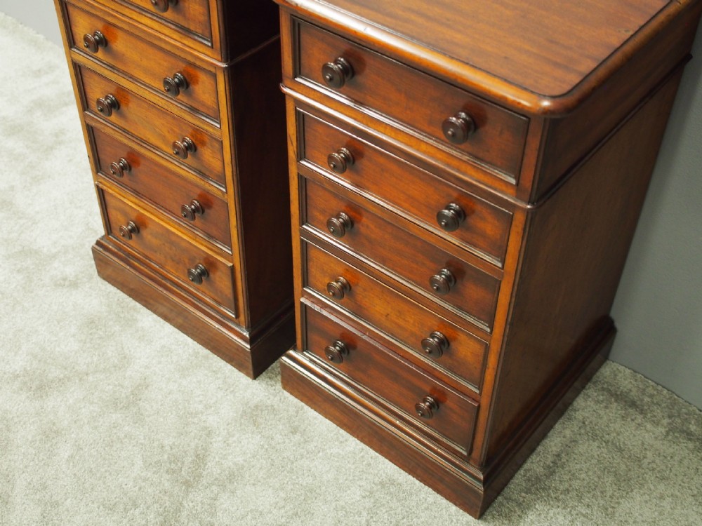 Pair of Victorian Mahogany Bedsides or Lockers View VI