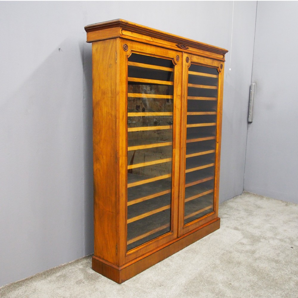 Victorian Walnut Collectors Cabinet