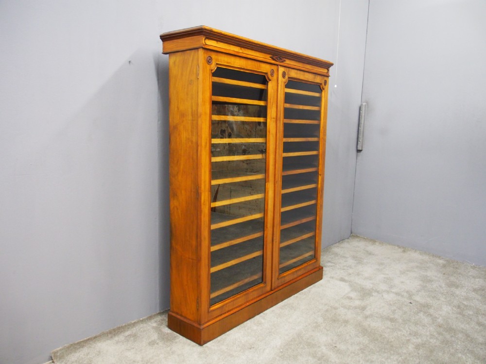 Victorian Walnut Collectors Cabinet View IV