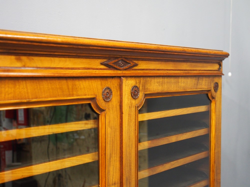 Victorian Walnut Collectors Cabinet View V