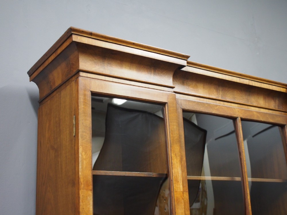 Pepys Style Reverse Breakfront Cabinet Bookcase View III