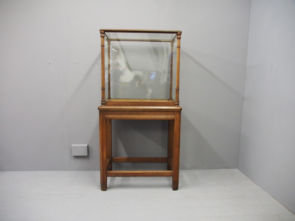 Oak Display Cabinet on Stand View III