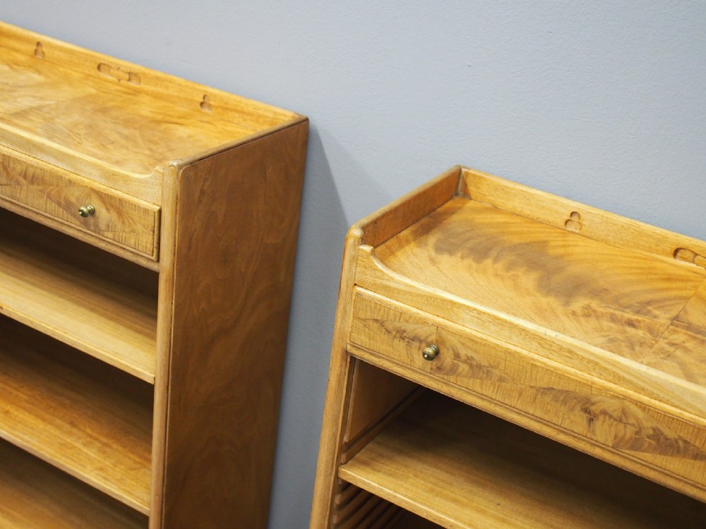 Pair of Bleached Mahogany Bookcases by Whytock and Reid View VI