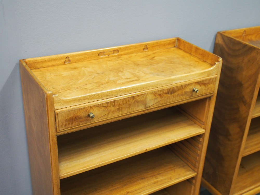 Pair of Bleached Mahogany Bookcases by Whytock and Reid View VII