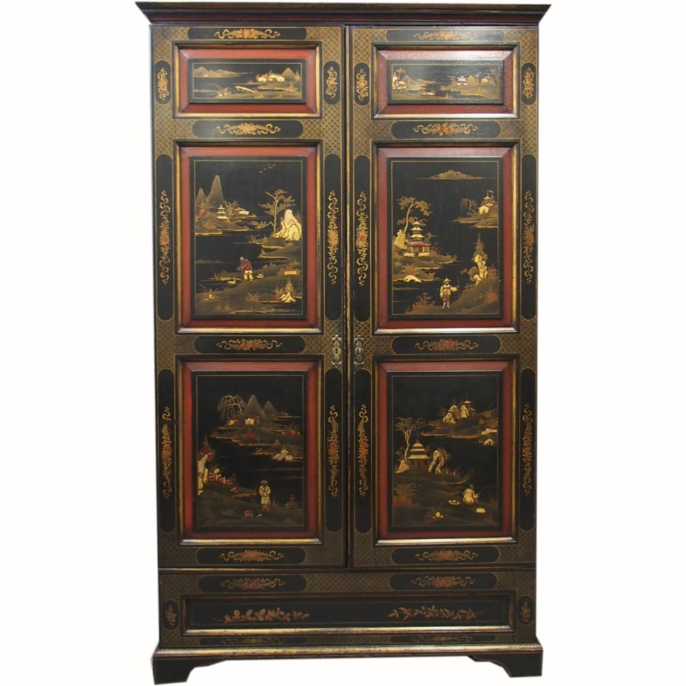 Chinoiserie 2 Door Wardrobe