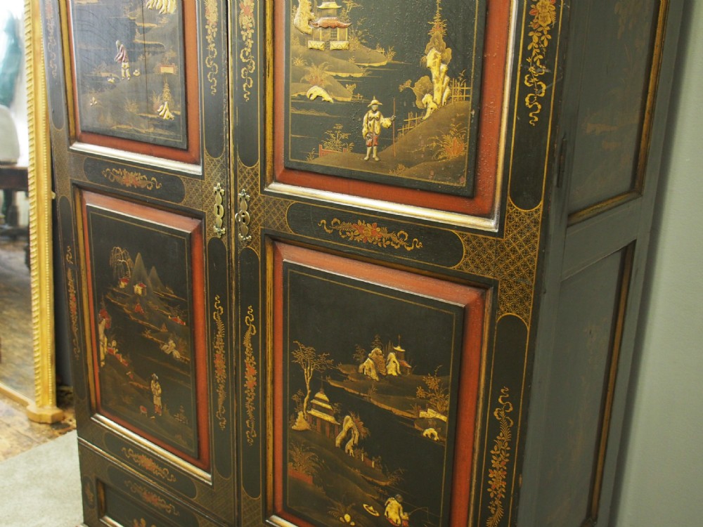 Chinoiserie 2 Door Wardrobe View IX