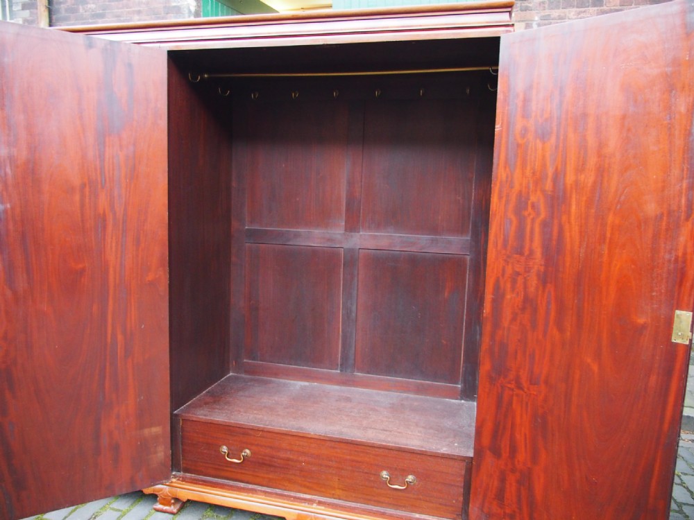 3 Door Mahogany Wardrobe by Whytock and Reid View XI