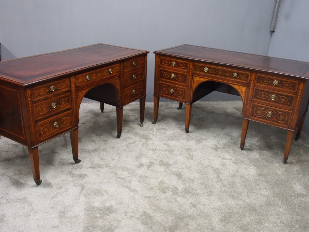 Pair of Kneehole Desks by Maple and Co. View IX